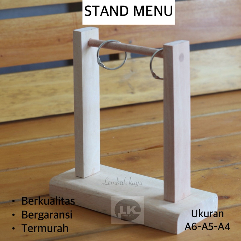 Stand Menu cafe Restorant Rumah Makan
