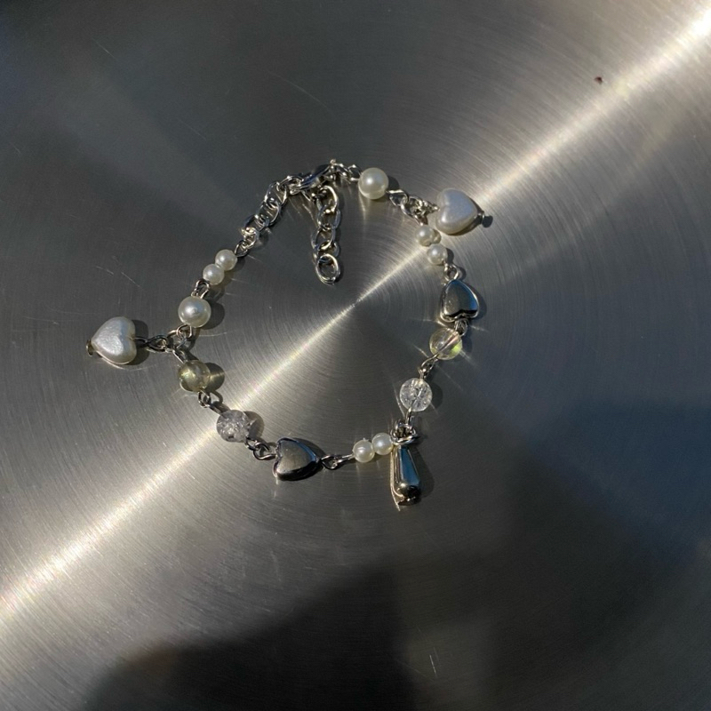 Gelang manik manik putih/ Gelang mutiara