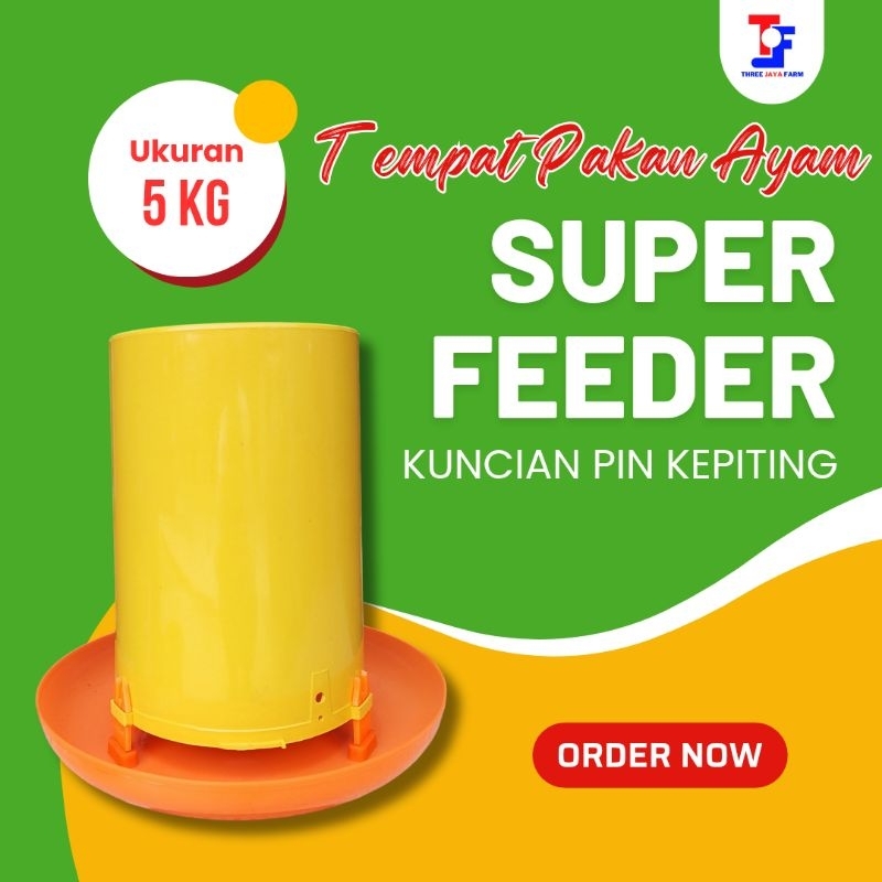 Super Feeder 5 KG Kuncian Pin Kepiting untuk Ayam Broiler - Petelur - Ayam Kampung