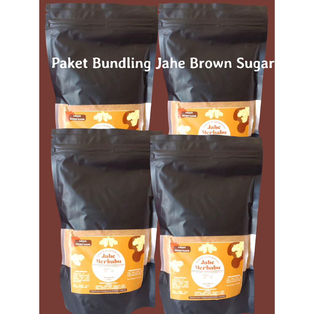 

Paket Bundling hemat Jahe Brown Sugar seduh isi 4