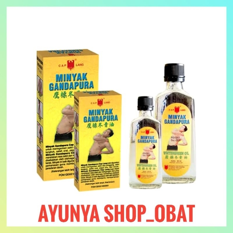Caplang Minyak GANDAPURA 30ml / 60ml - Obat Gosok Pijat Urut Cap Lang AYUNYASHOP