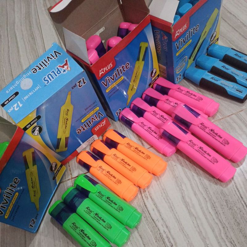 

STABILO A PLUS VIVILITE HIGH LIGHTERS ISI 12 PCS