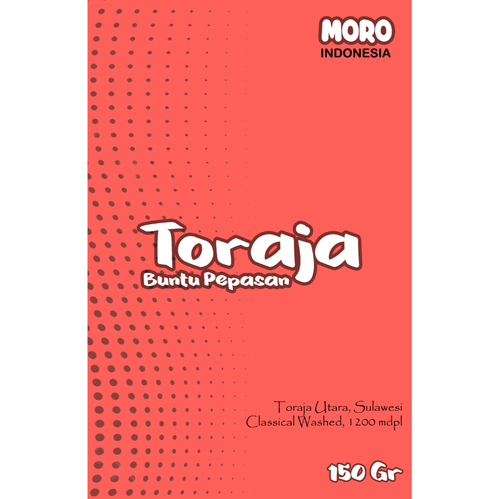 

MORO - Kopi Arabika Toraja Buntu Pepasan Full Washed - 150 Gr