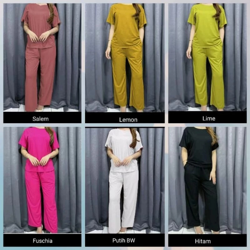 SETELAN CELANA BAJU PAKAIAN WANITA SETELAN WANITA KEKINIAN