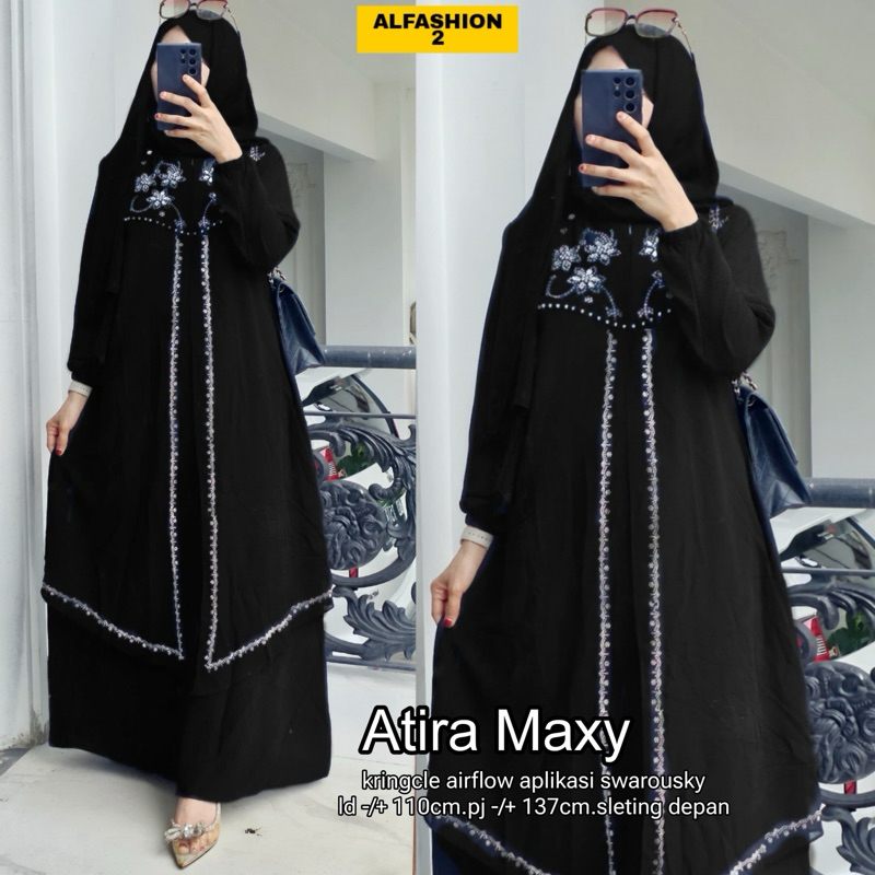 COD= NO CANCEL• Atira Maxy by Alfashion• Maxi Dress Crinkle