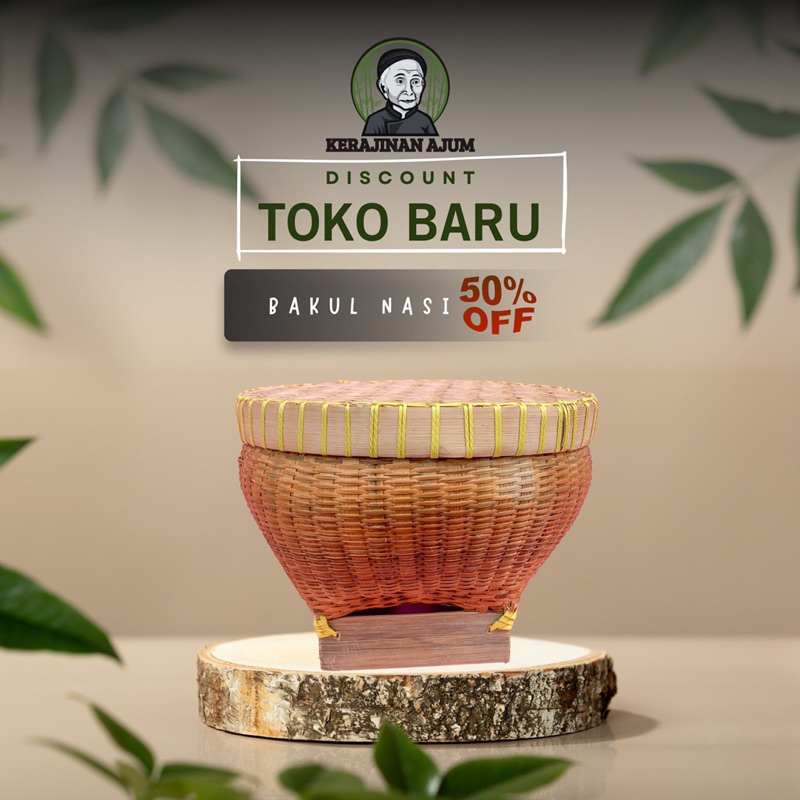 Wakul nasi anyaman bambu | Bakul nasi bambu | Wadah nasi bambu