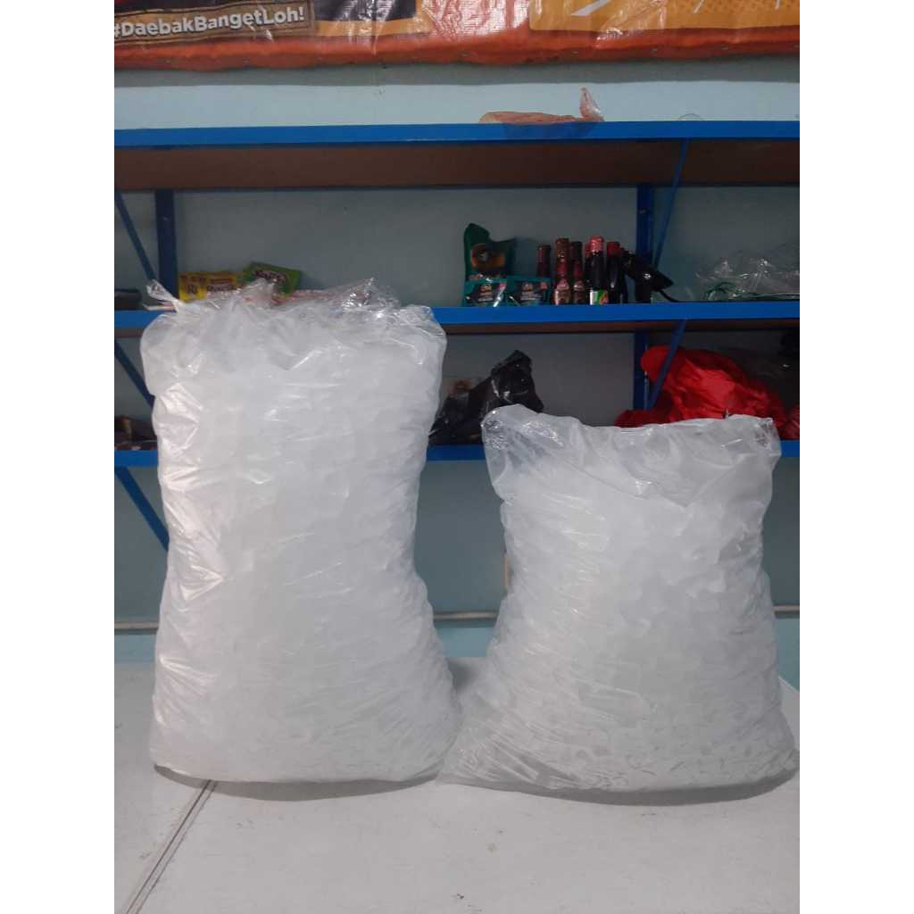 Es Batu Kristal Niaga Kemasan Plastik 15 Kg Ice Cube