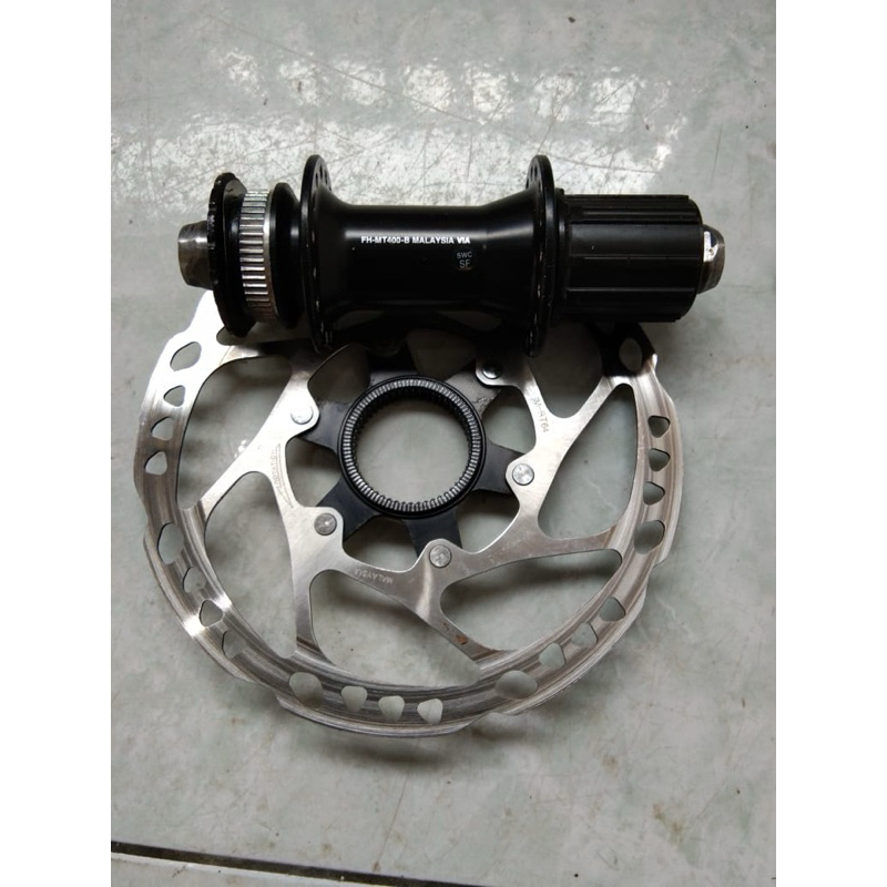 Freehub shimano mt400 TA 12x142 plus rotor