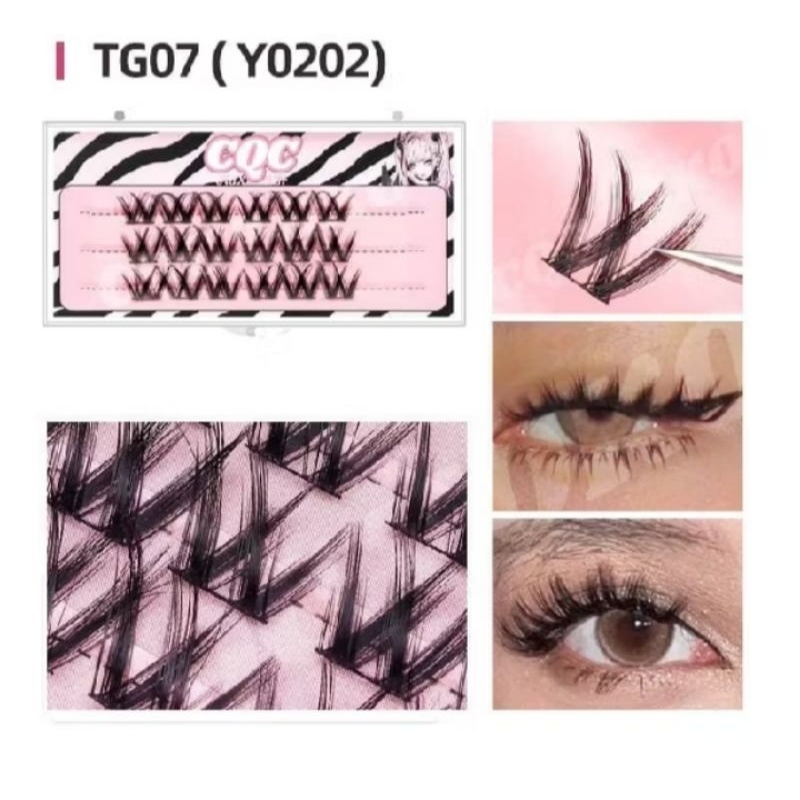 3 Baris Bulu Mata Palsu Premium Tanam Natural Eyelash Extension