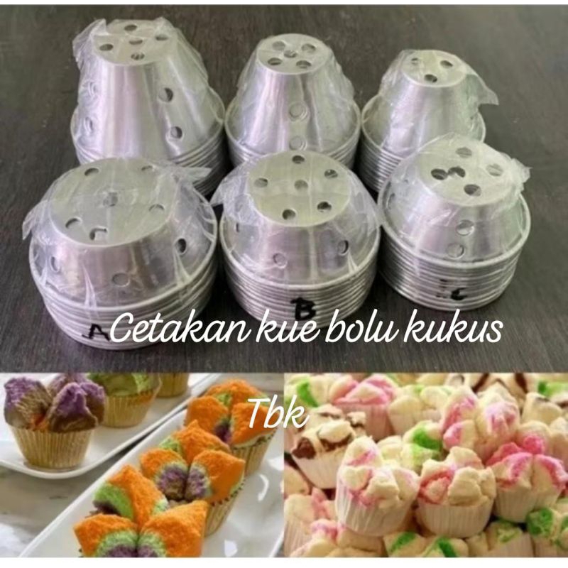 12pcs cetakan kue bolu kukus/bolu mekar
