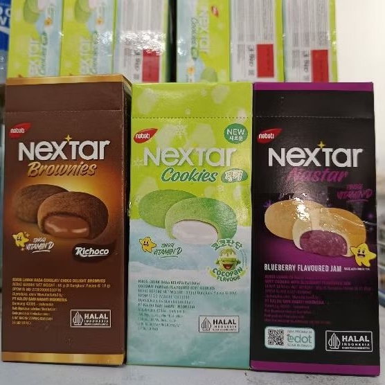 

Nextar Bronis 102gr rasa: Coklat, Blue Barry m Strawberry