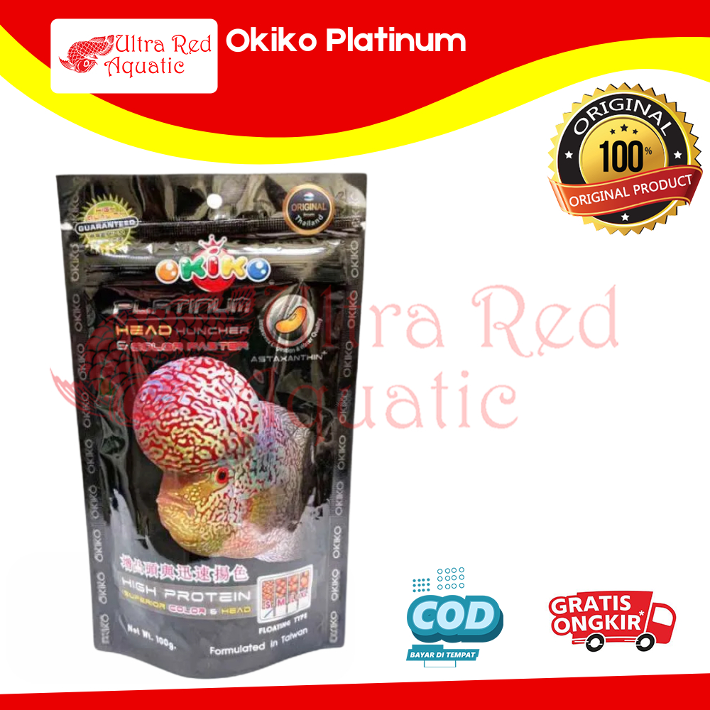 Okiko Platinum Makanan Ikan Lohan Pelet Lohan