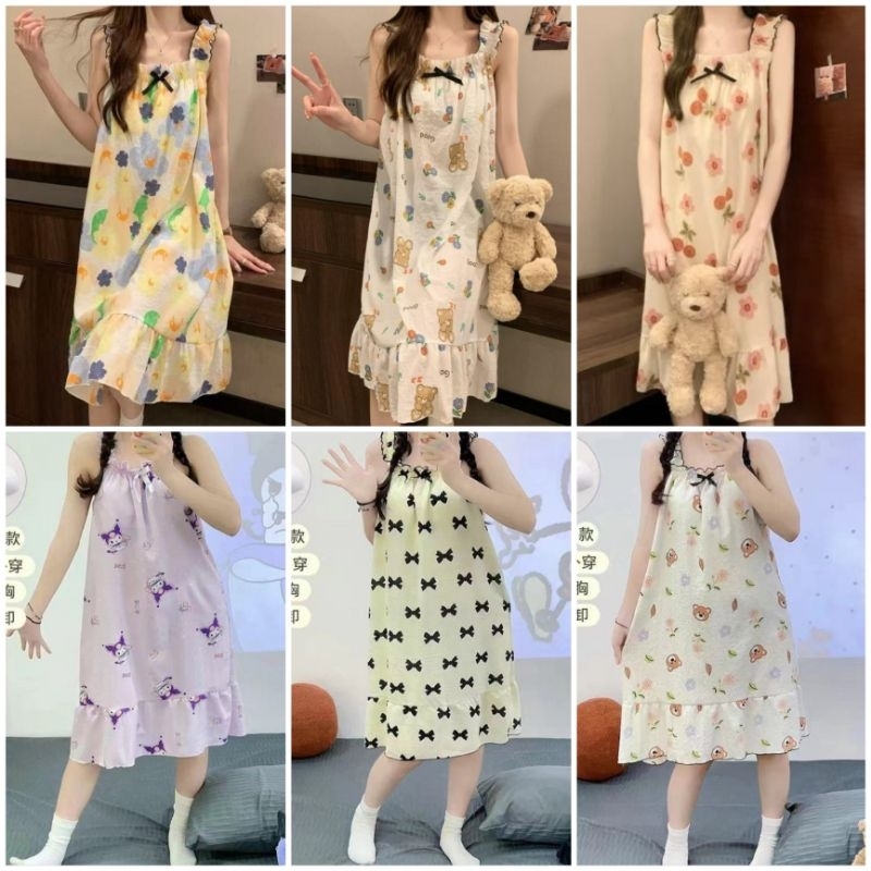 Daster Import+Bra/Daster Tali /Daster Cup Bra/Daster Wanita C01-B