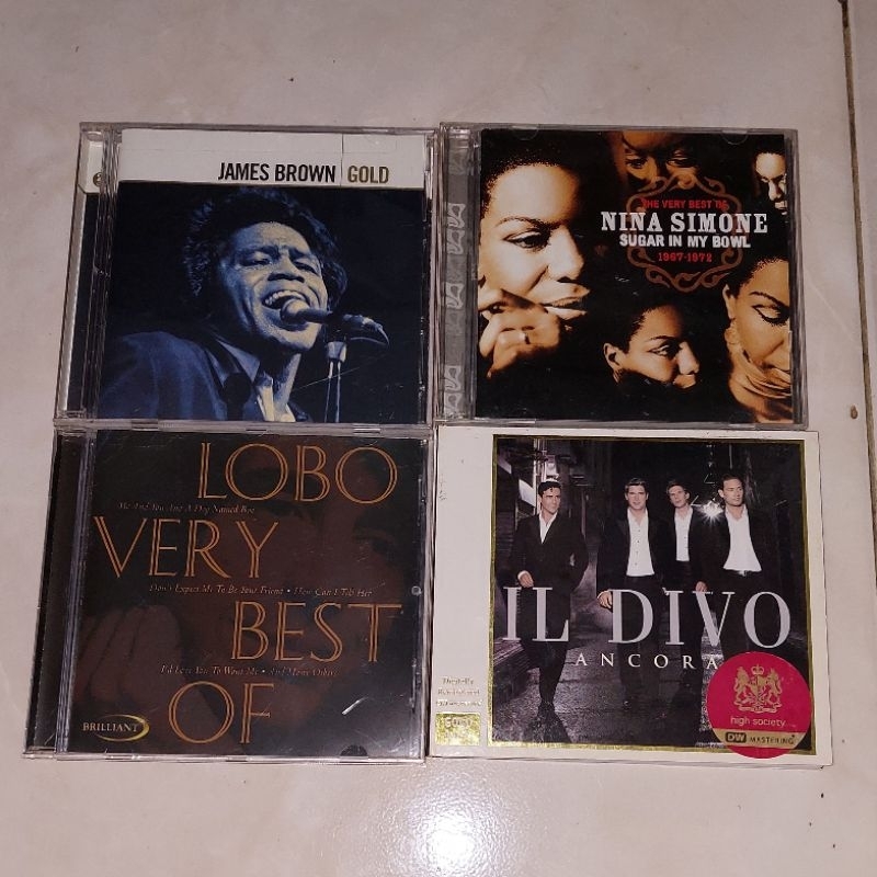 cd JAMES BROWN-Gold / NINA SIMONE-The Very Best Of (Sugar In My Bowl) / LOBO-Very Best Of / IL DIVO-
