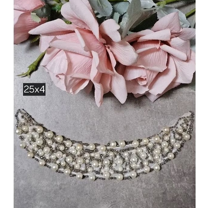 aplikasi payet pearls mutiara payet aksesoris baju dress