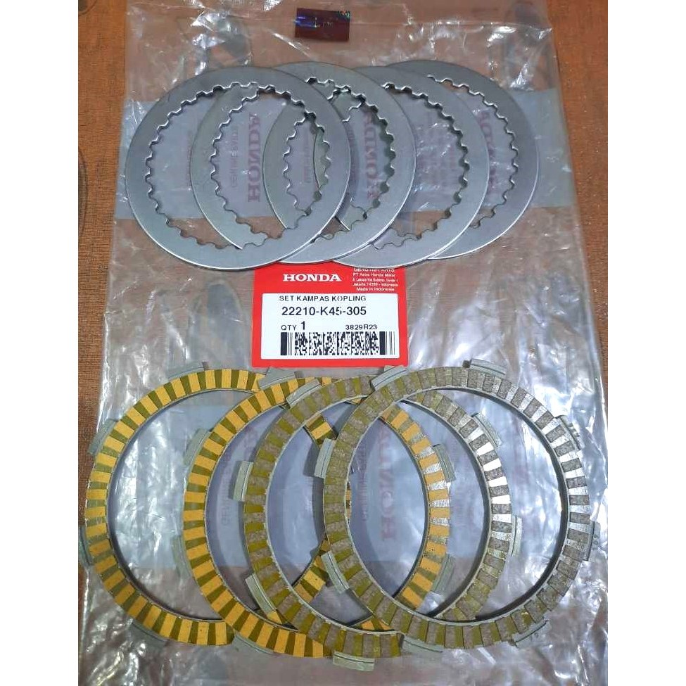 Kampas Kopling Set (Disc Set Clutch) Honda CBR 150R K45 K45N Original HONDA 22210K45305