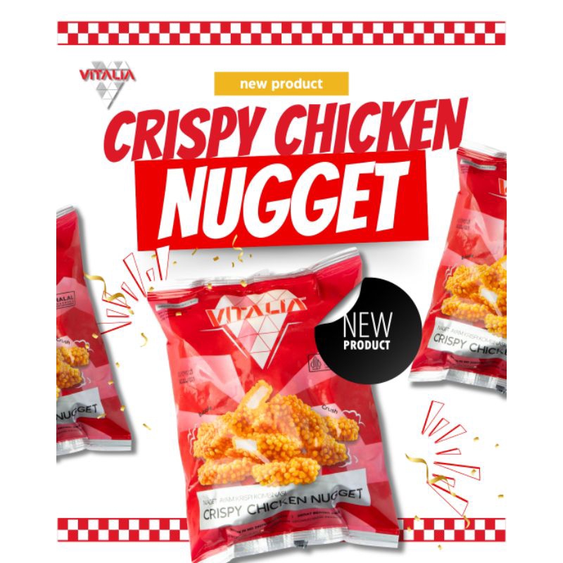 

CRISPY CHICKEN NAGET VITALIA Baru bubble crunchy 500gr