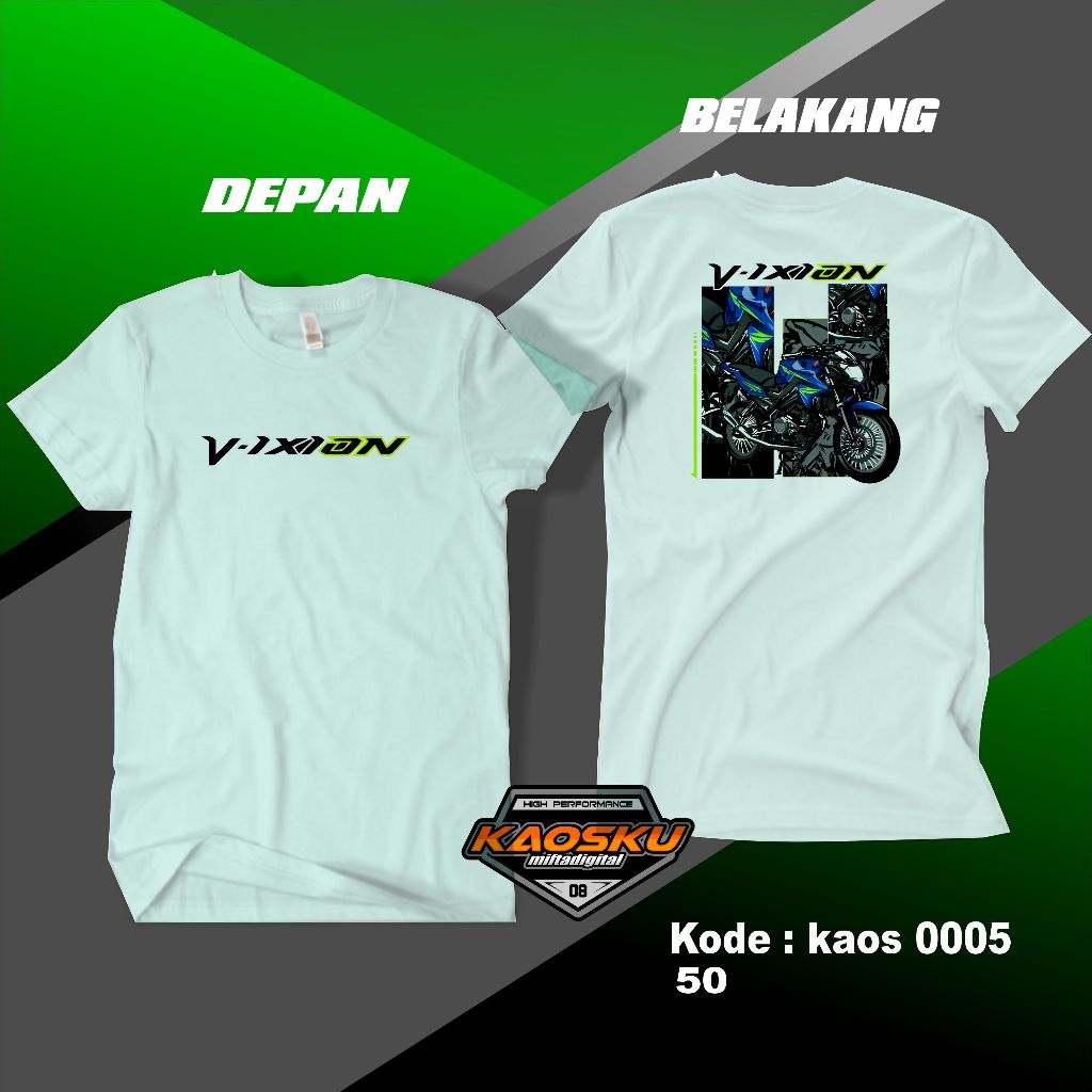 T-shirt Kaos Racing Distro Baju Otomotif Desain Kaos Racing Vixion Baju Keren