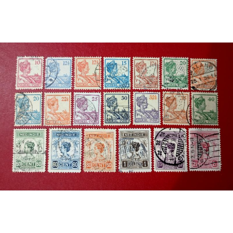 

PRANGKO NED INDIE RATU WILHELMINA 1913 - 1932