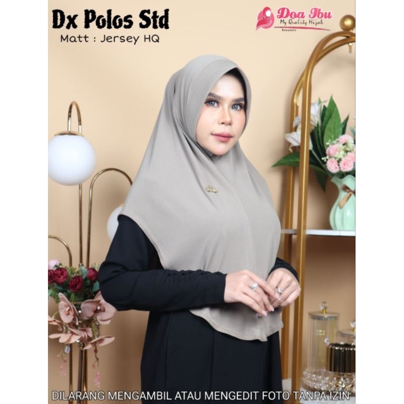JILBAB INSTAN DOA IBU JERSEY HQ DOI DEX OVAL POLOS M