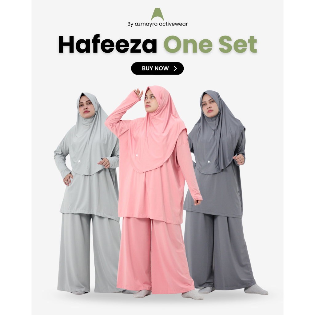 AZMAYRA One Set Hafeeza / Setelan Olahraga Muslimah