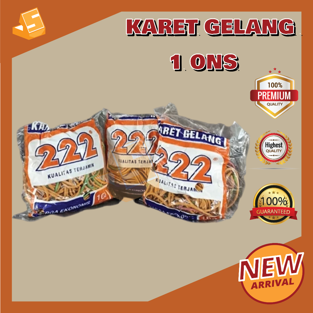 

KARET GELANG 1 ONS / Karet Gelang 222 / Karet Gelang warna / Karet Multifungsi / Karet Multiguna