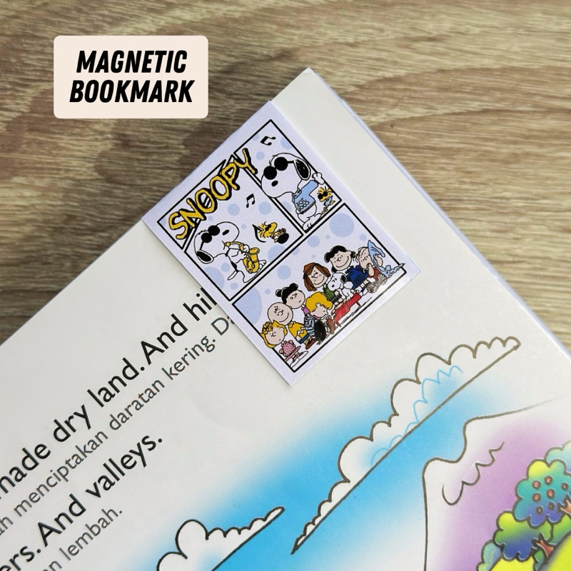 

Magnetic Bookmark Snoopy - Pembatas Buku Gambar Karakter Kartun Lucu Jadul