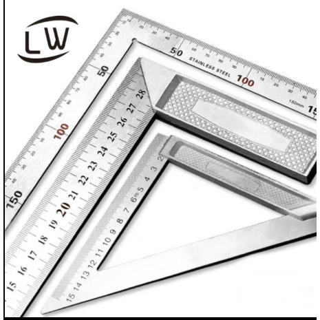 

PENGGARIS SIKU BESI TUKANG / TRIANGLE RULER - 200MM HIGH QUALITY
