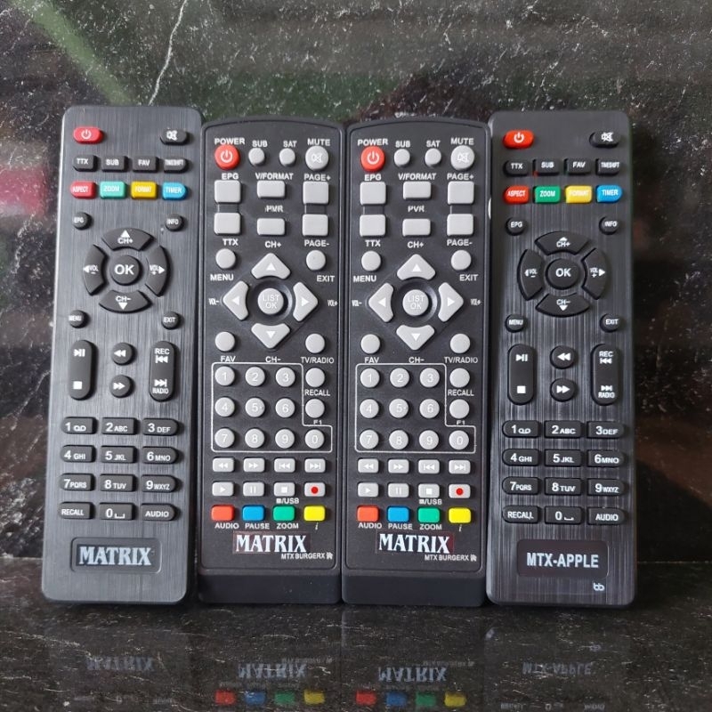 Remote Matrix Apple Remot STB DVB T2 APPLE MERAH
