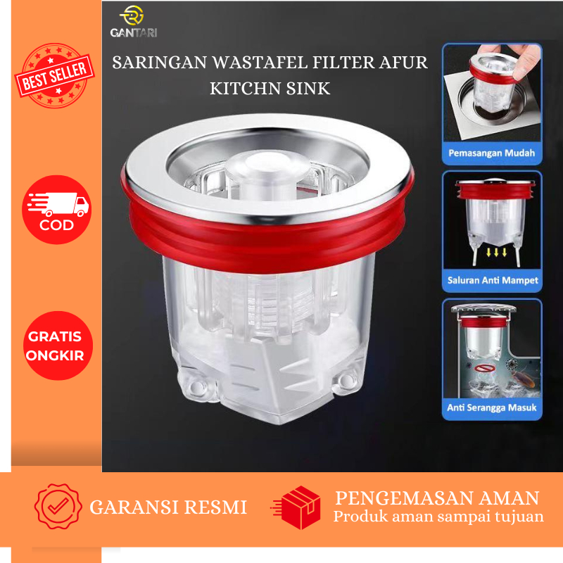 SRW - Saringan Air Tempat Cuci Piring Filter Afur Wastafel Penam Filter Kotoran Wastafel Dapur Pnutu