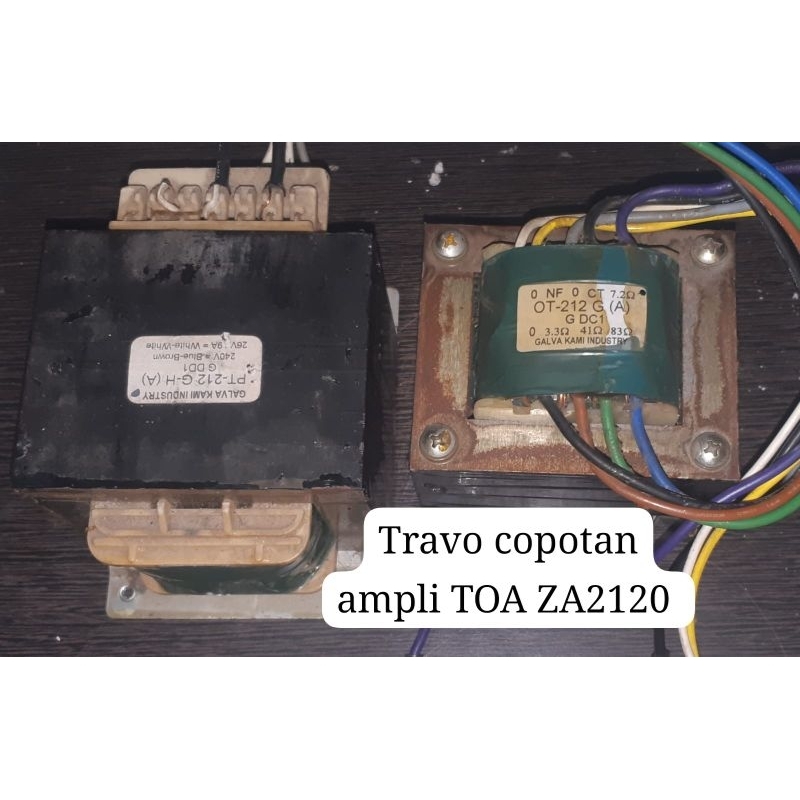 sepasang Travo copotan ampli TOA ZA2120 bekas original