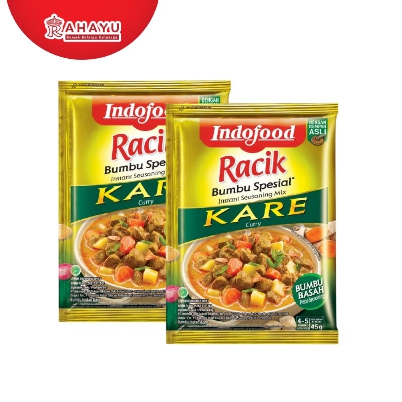 

RACIK BUMBU SPESIAL KARE 45 GRAM
