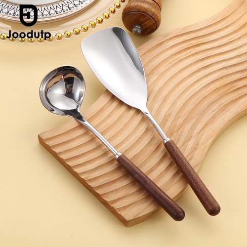 JOODUTP Sendok Spatula Stainless Tebal / Sutil Stenlis Kayu / Sutil Stenles Tebal / Sutil Tebal