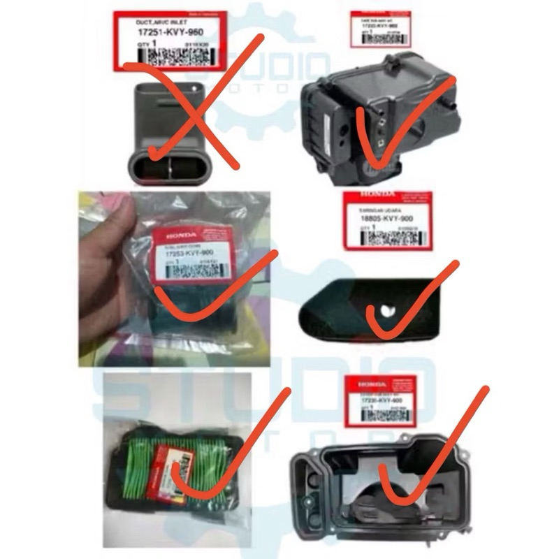 Box Filter / Saringan Udara Beat Karbu Carbu Original