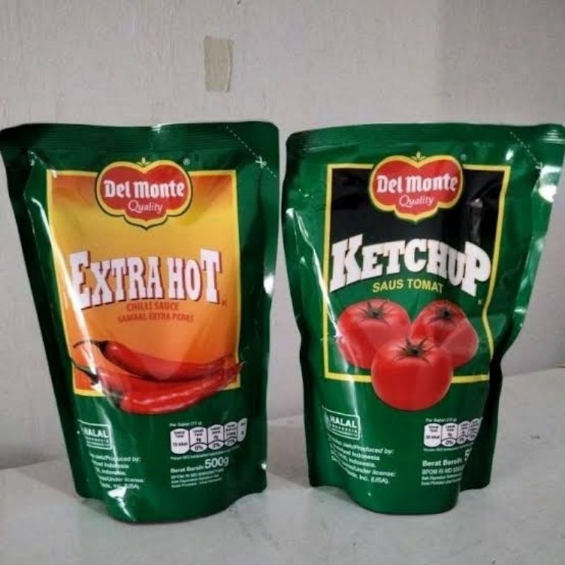 

saus sambal & saus tomat delmonte 500 gr