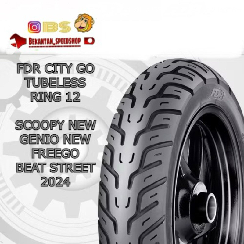 BAN LUAR TUBELESS FDR CITY GO UKURAN 100/90-14,110/90-14