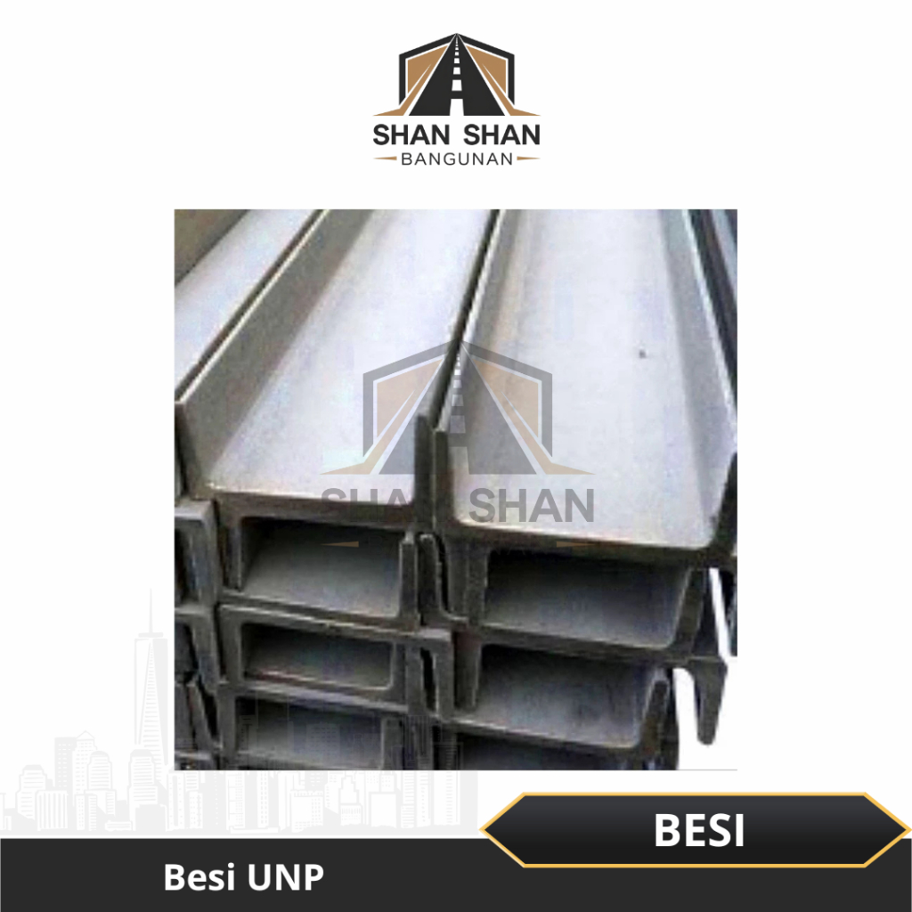 Besi UNP 50x38 | 65x38 | 80x45 Tebal 5 MM Panjang 6 Meter