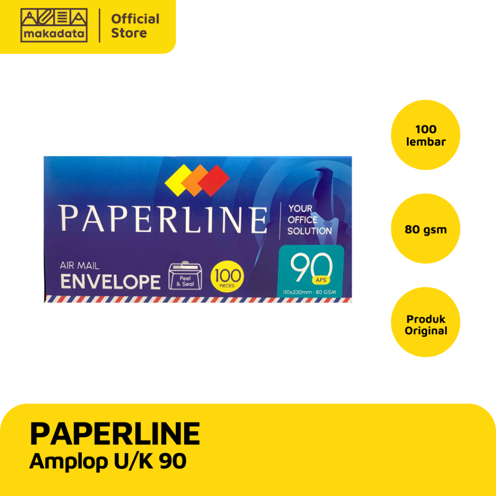 

AMPLOP POS PUTIH PAPERLINE / SURAT AIRMAIL UDARA PANJANG 90 (1 PAK ISI 100 LEMBAR) MURAH