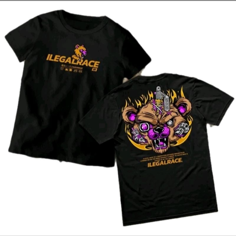 KAOS T SHIRT ILEGAL RACE