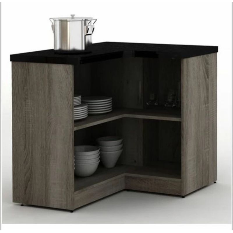 kitchen set bawah sudut rak dapur bawah lemari sudut minimalis serbaguna rak bufet sudut pojok