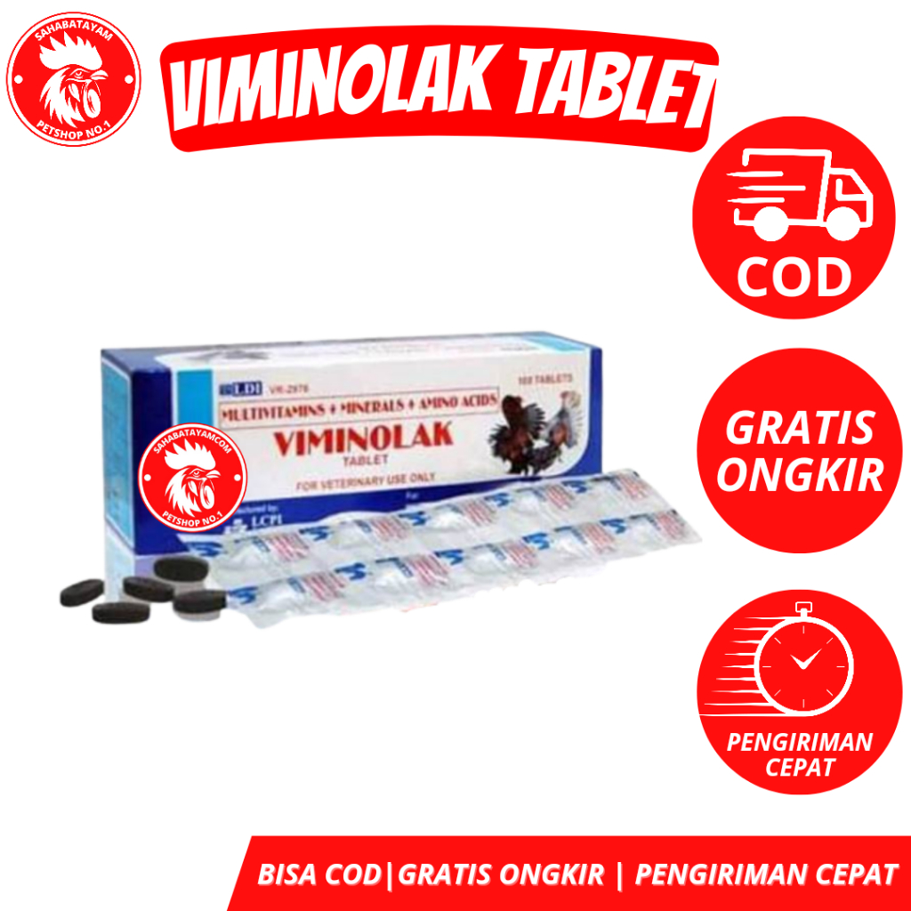 Viminolak Tablet Obat Ayam Vitamin Viminolak Multivitamin Ayam Filipin