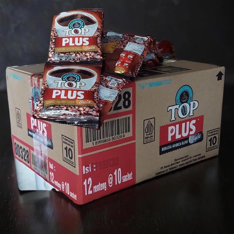 

TOP Coffee Plus Gula (1 renteng isi 10 sachet x 18gr)