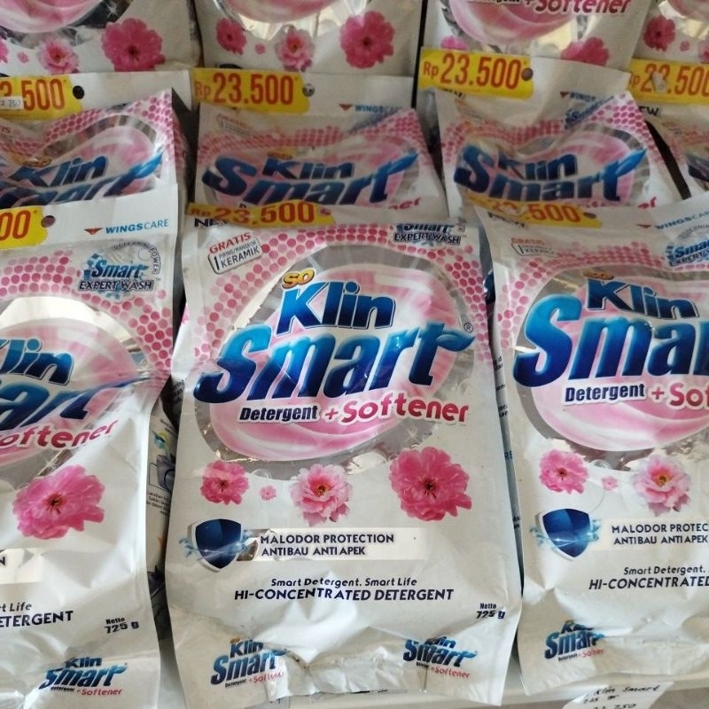 So Klin SMART Detergen + Softener 725 gram, Detergen Bubuk So Klin
