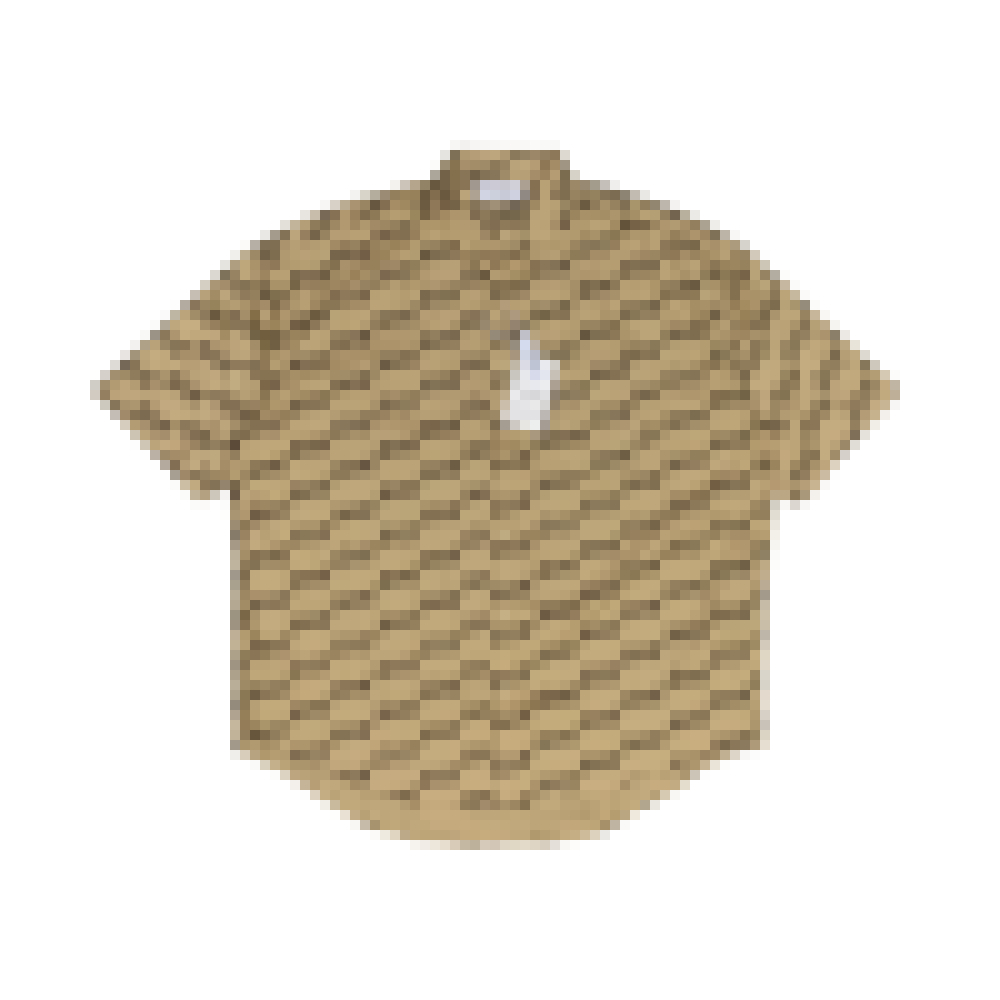 [BAL] Kemeja Lengan Pendek Oversize Monogram Print