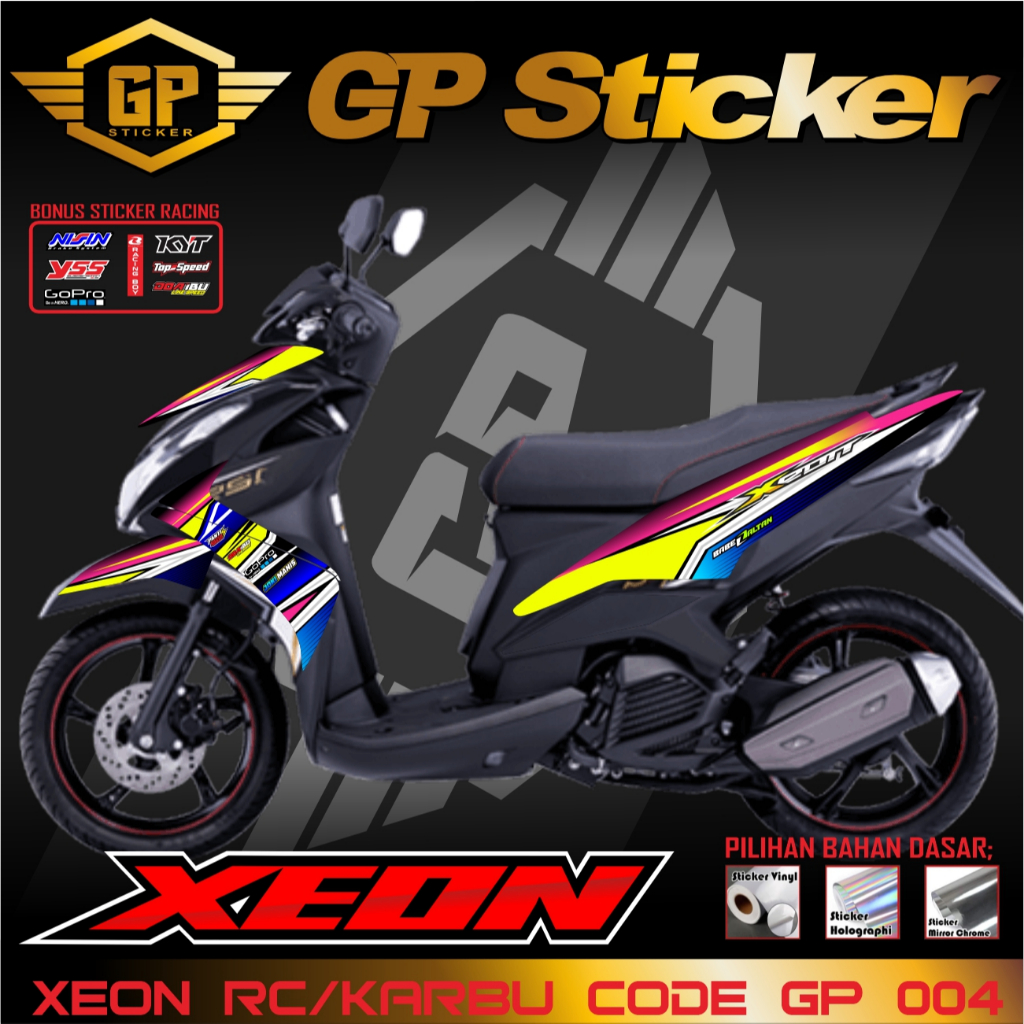 STRIPING FULLSET MOTOR XEON KARBU STRIPING VARIASI YAMAHA MOTOR XEON RC / XEON KARBU | GP 004