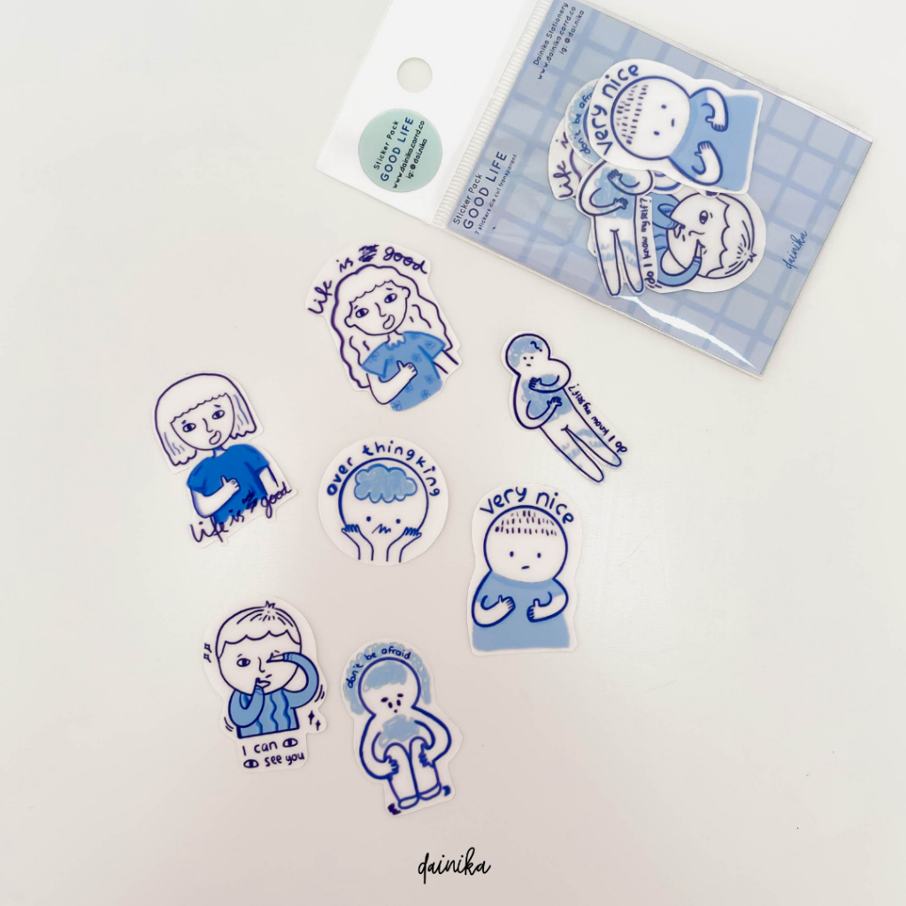 

Sticker Pack Die Cut Aesthetic Lucu Journaling (by Dainika)