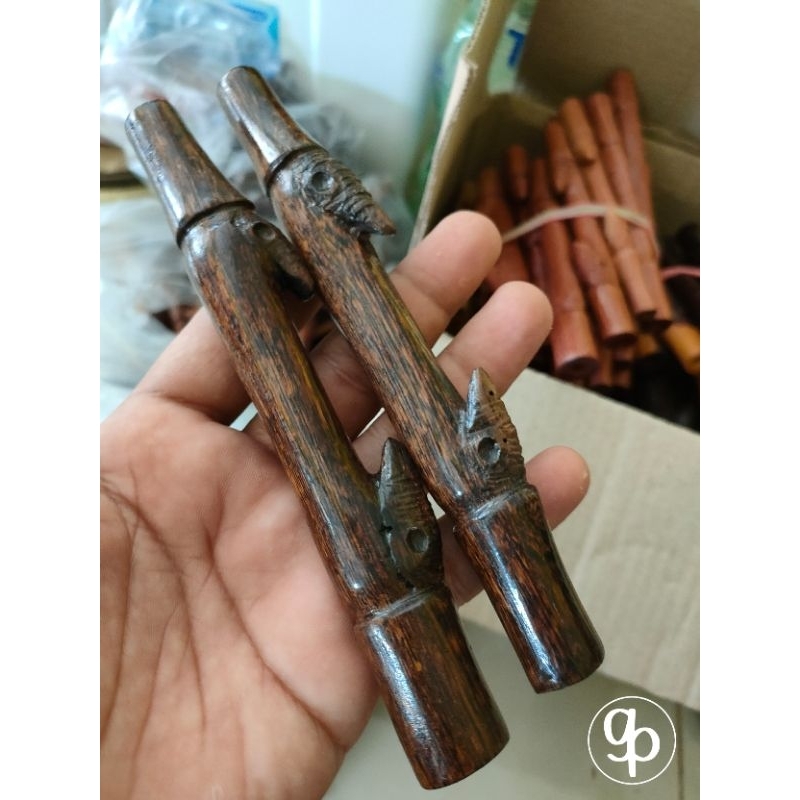 Pipa once / once cangklong kayu liwung motif bambu