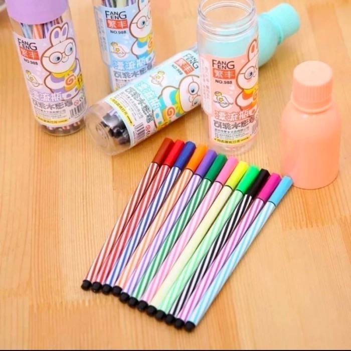 

SPIDOL WARNA WARNI KEMASAN BOTOL ALAT LUKIS ALAT TULIS ANAK