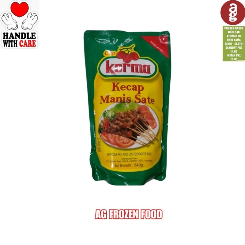

Kecap Manis Sate Cap Korma 840 gram