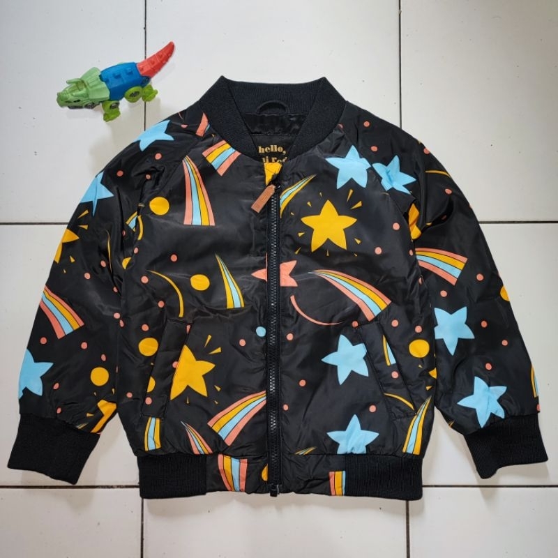 Jaket Bomber Anak MINI RODINI Original 100% Second Preloved Branded Casual Motor Sporty Laki Laki Pe